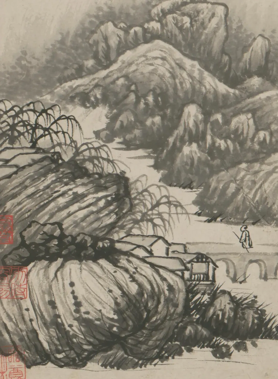 原济金山龙游寺诗意册, Shitao
