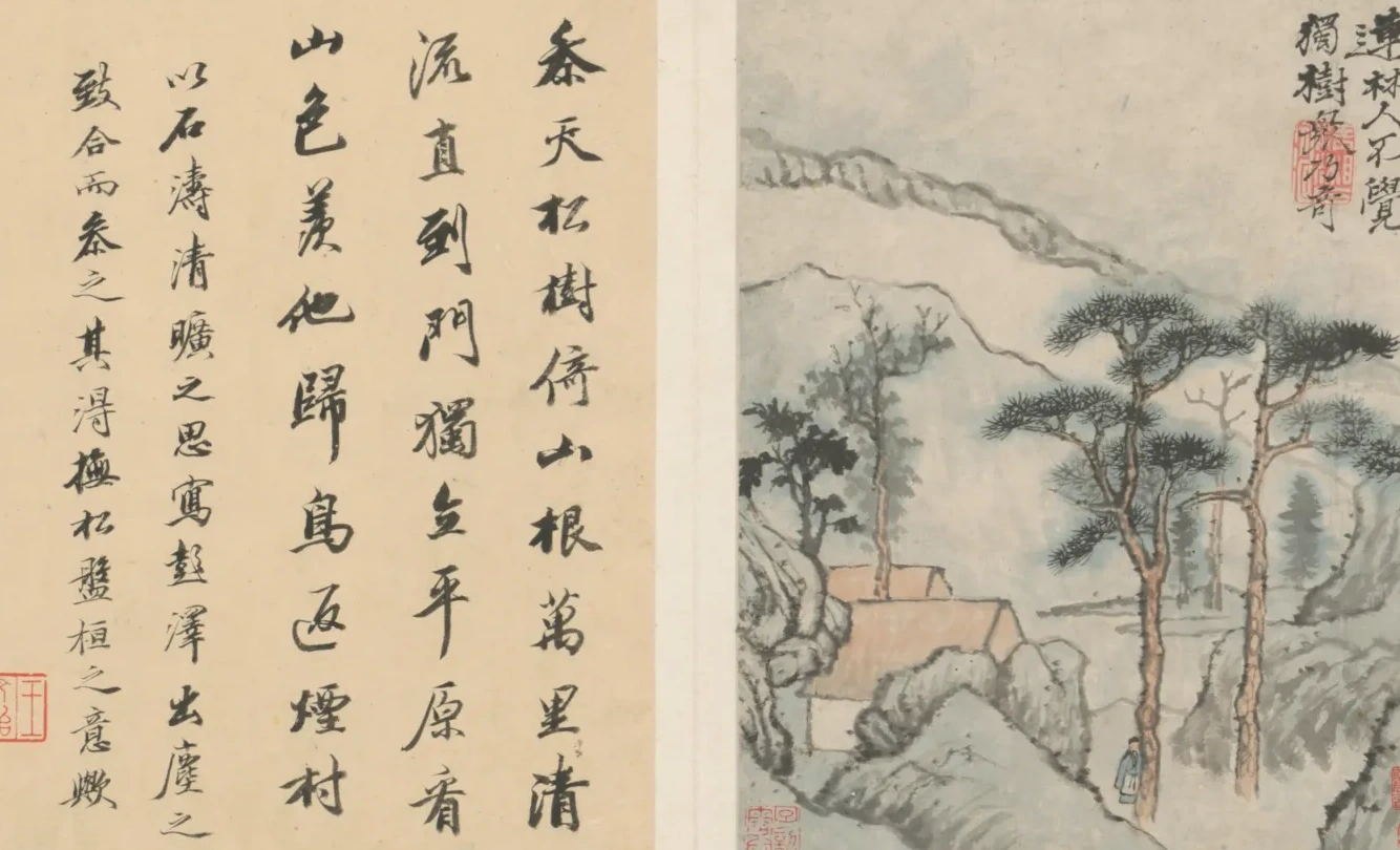 原济陶渊明诗意册, Shitao