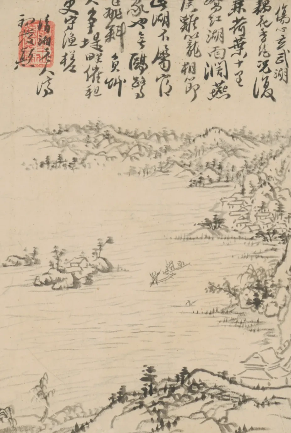 原济金陵十景图册, Shitao