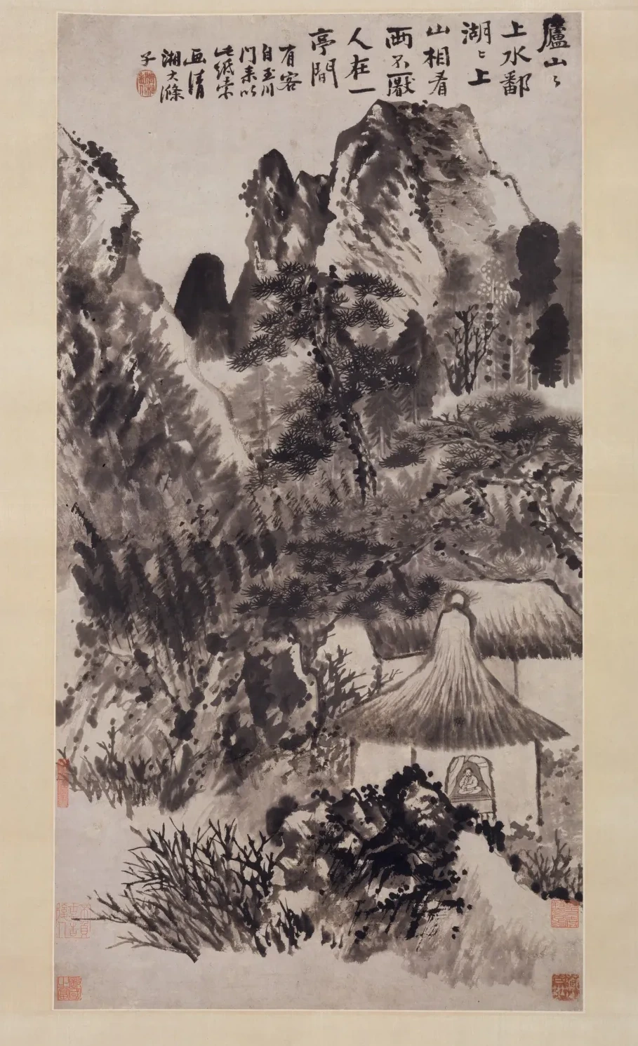 Hermitage in Mount Lu, Shitao