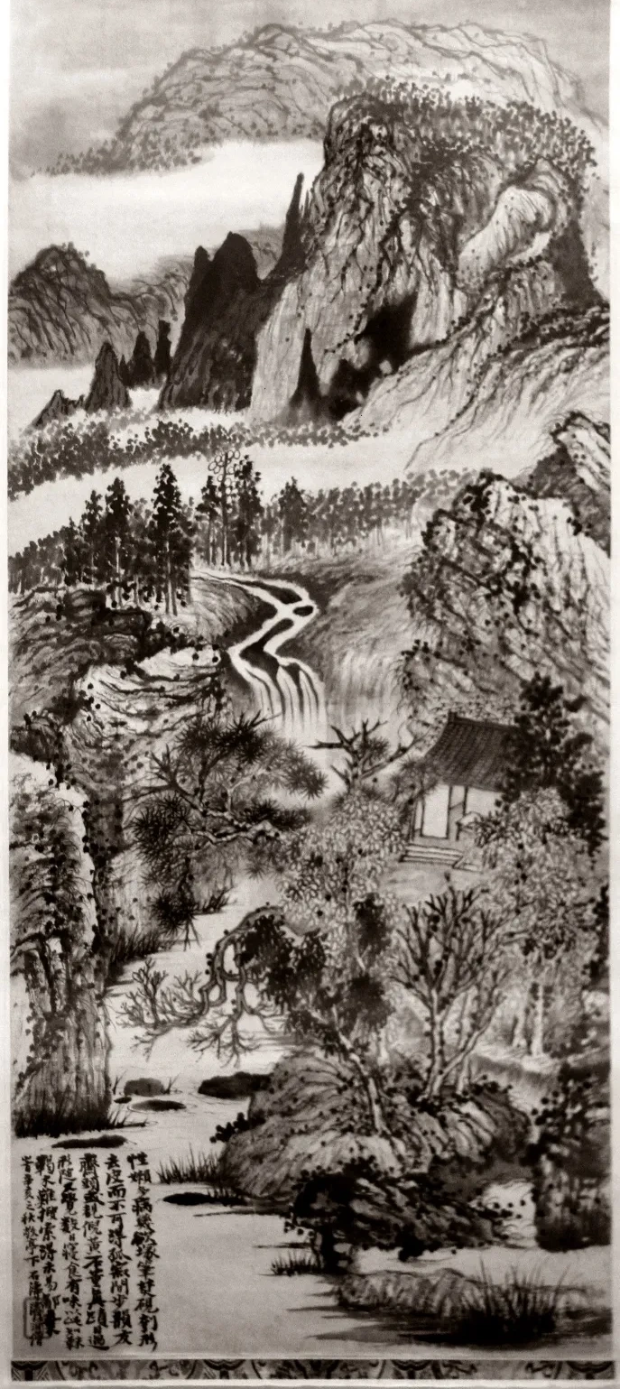 Monts Jingting en automne, Shitao