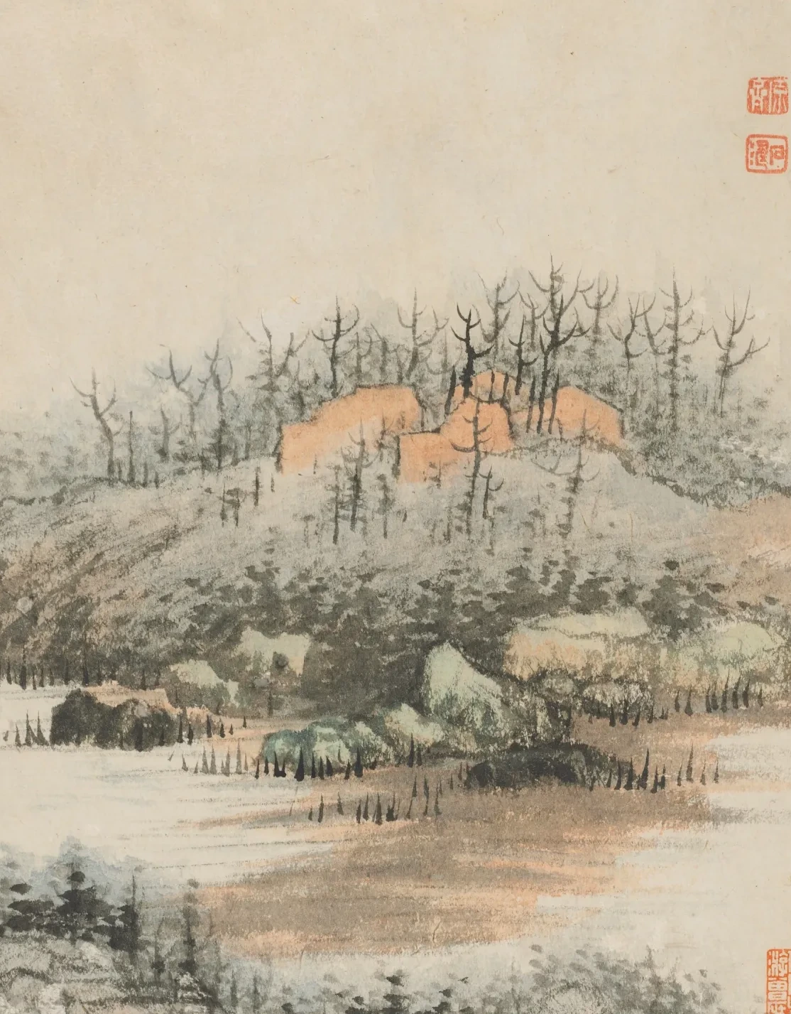 Reminiscences of Qinhuai River, Shitao