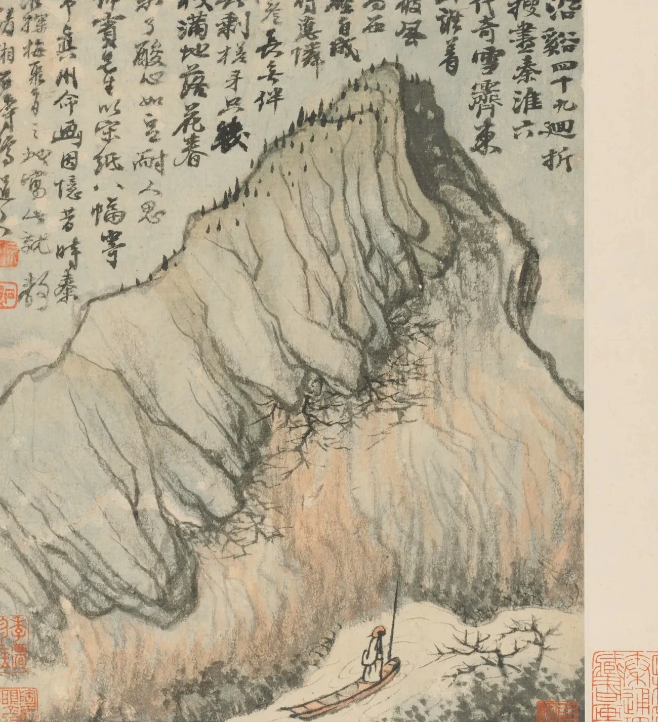 Reminiscences of Qinhuai River, Shitao