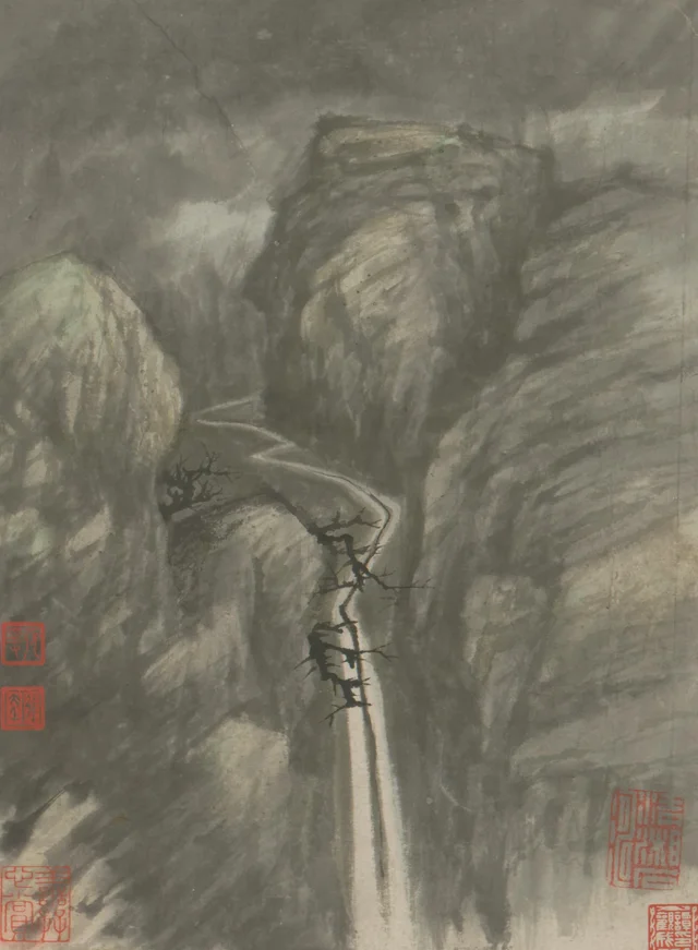 Álbum que ilustra poemas sobre el templo Longyou en Jinshan