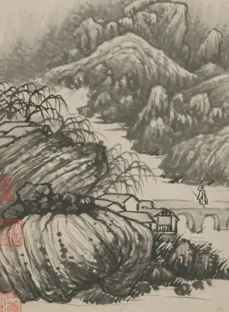 原济金山龙游寺诗意册