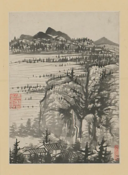原济金山龙游寺诗意册