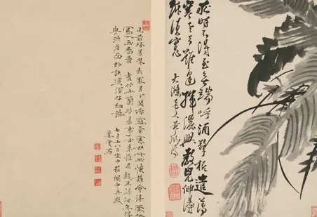 原济兰竹册－蕉叶兰草