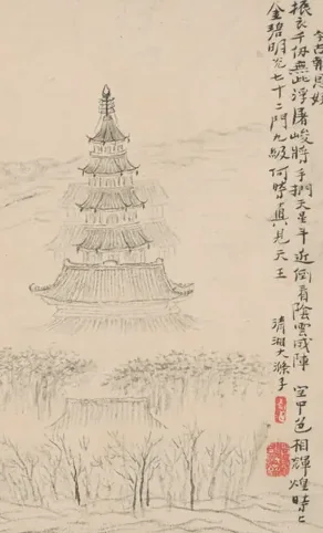 原济金陵十景图册