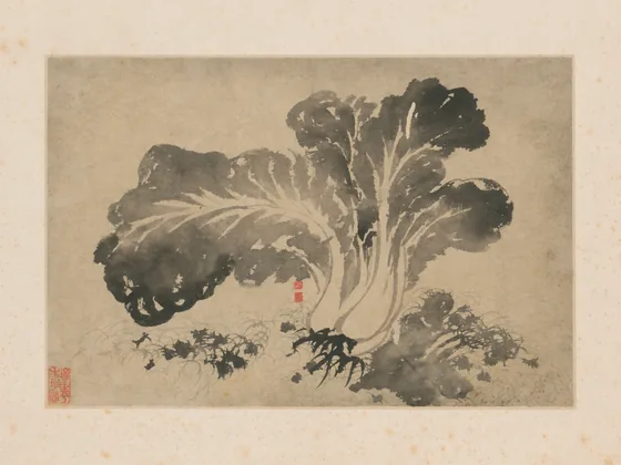 原济墨白菜图页