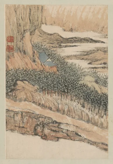 原济山水图册