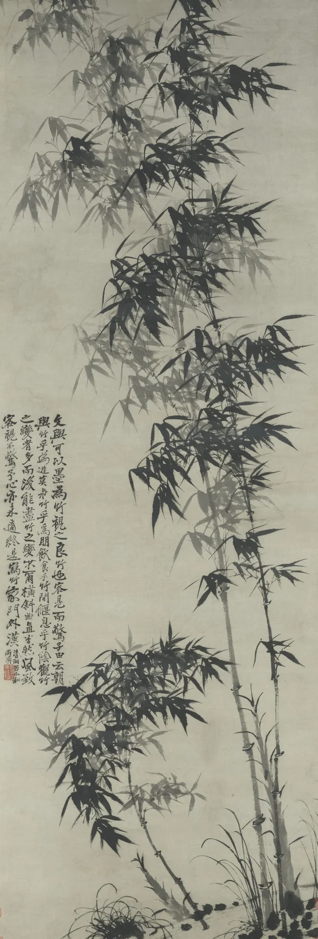 風雨竹図