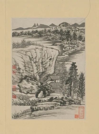 Poetic Illustration of the Longyou Temple in Jinshan