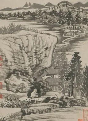 Poetic Illustration of the Longyou Temple in Jinshan