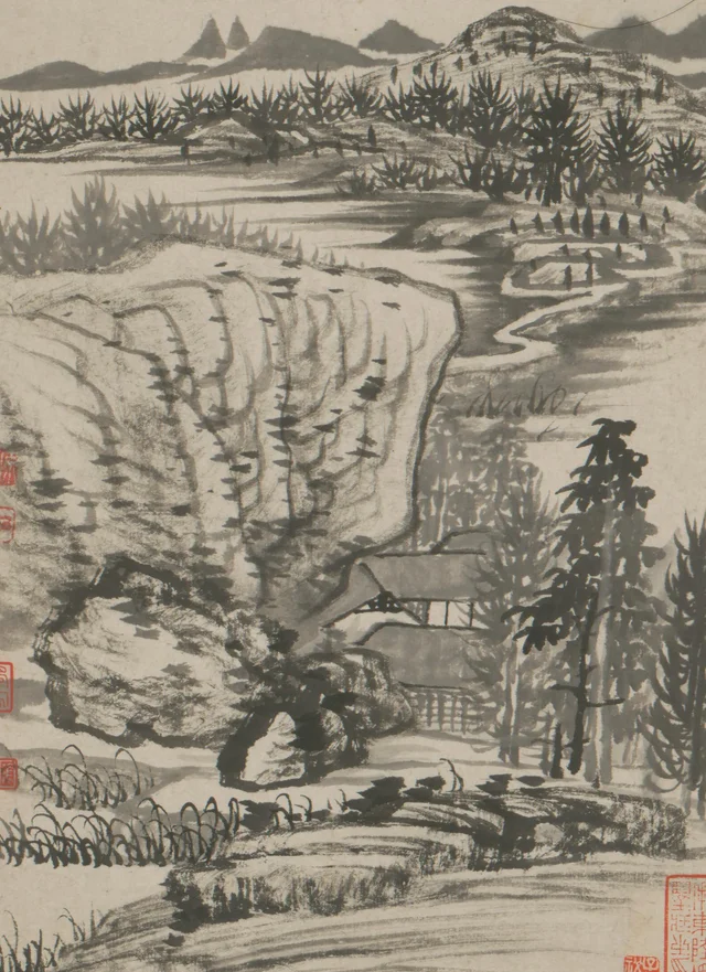 金山龍遊寺詩意図