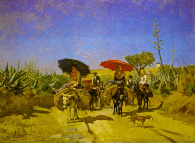 Coming Back from the Market, Silva Porto