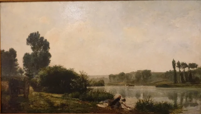 The Banks of the Oise at Auvers (Seine-et-Oise), Silva Porto