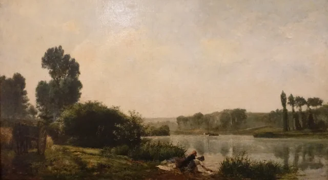 Les Bords de l'Oise à Auvers (Seine-et-Oise), Silva Porto