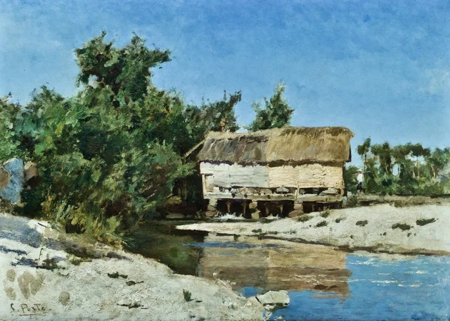 Watermill, Banks of the Ave, Silva Porto