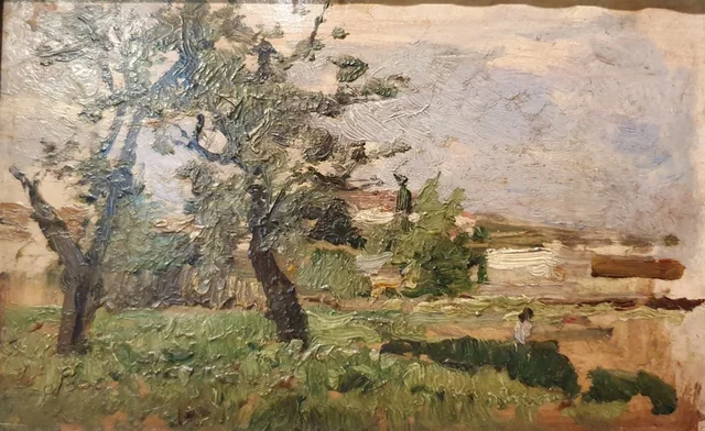 Landscape with Grove and Houses, Silva Porto