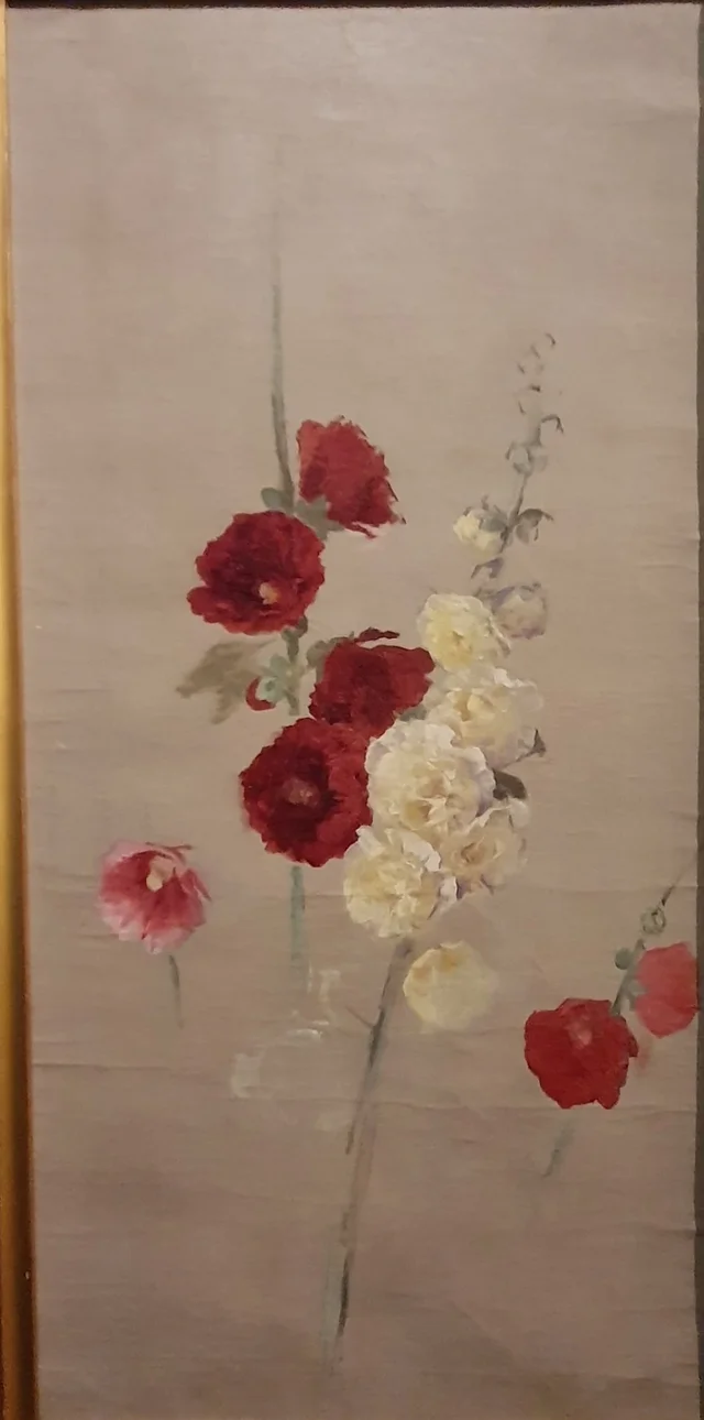 Hollyhocks, Silva Porto