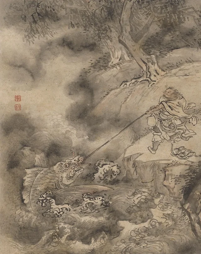 Man and sea dragon, Sim Sa-jeong
