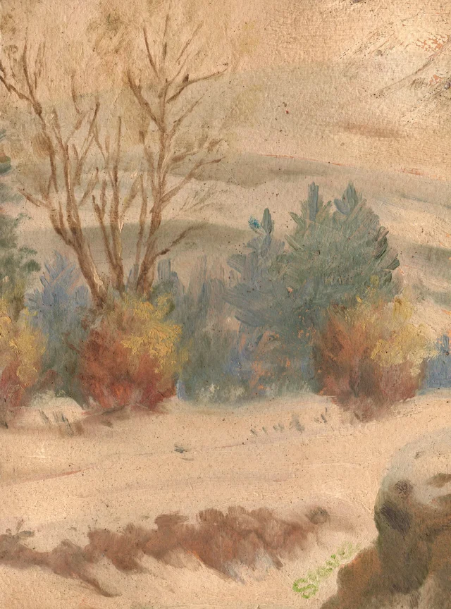 Hillside in Winter, Slava Raškaj