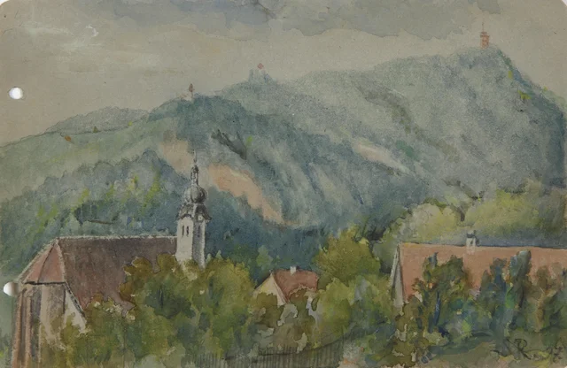 View of Samobor from the Hill, Slava Raškaj