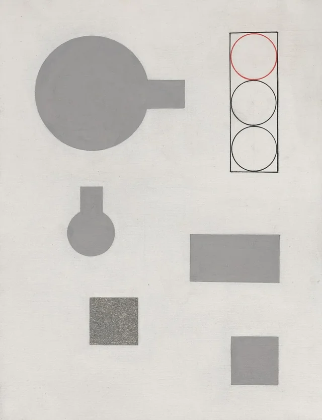 Composición con rectángulos y círculos, Sophie Taeuber-Arp