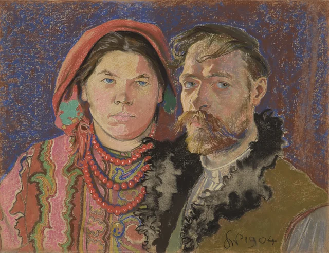 Autorretrato com a esposa, Stanisław Wyspiański