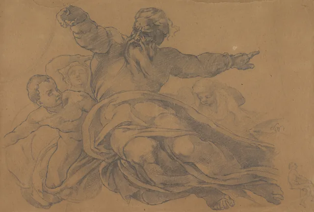 Deus Pai segundo o afresco de Michelangelo da Capela Sistina