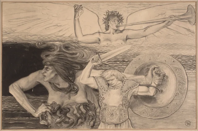 Achilles is angry, illustration to Homer’s “Iliad”, Stanisław Wyspiański