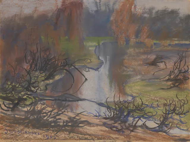 Paisagem às margens do Rudawa, Stanisław Wyspiański
