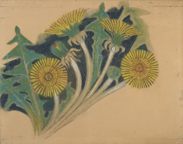 Flores de serralha, projeto de decoração pintada para a igreja paroquial de Biecz