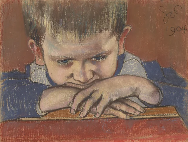 Mietek apoiado nas mãos, Stanisław Wyspiański