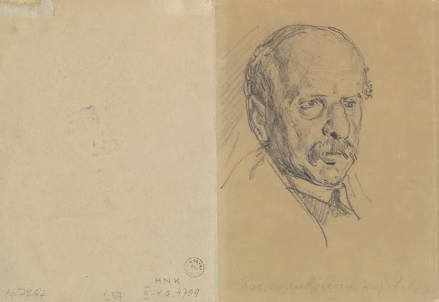 Retrato de Kazimierz Stankiewicz, tio do artista (frente, verso)