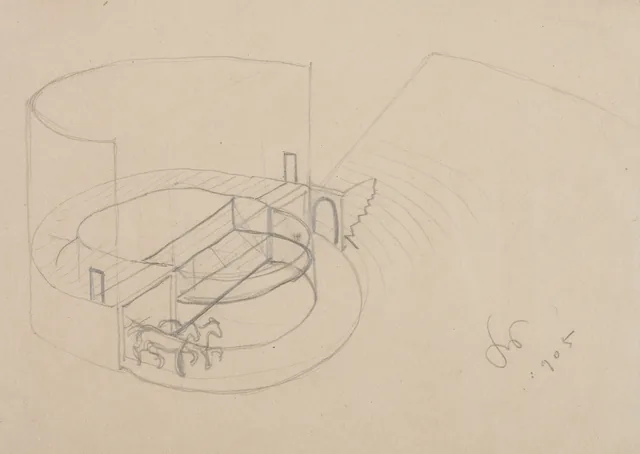 Projeto de teatro ao ar livre (projeto para o Wawel-Acrópole), Stanisław Wyspiański