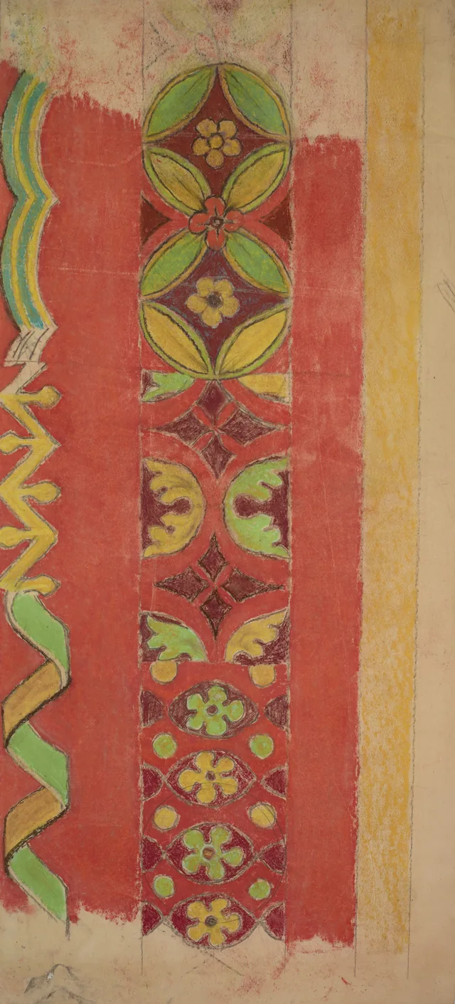 Estudo de ornamentos para a policromia da igreja dos Franciscanos de Cracóvia