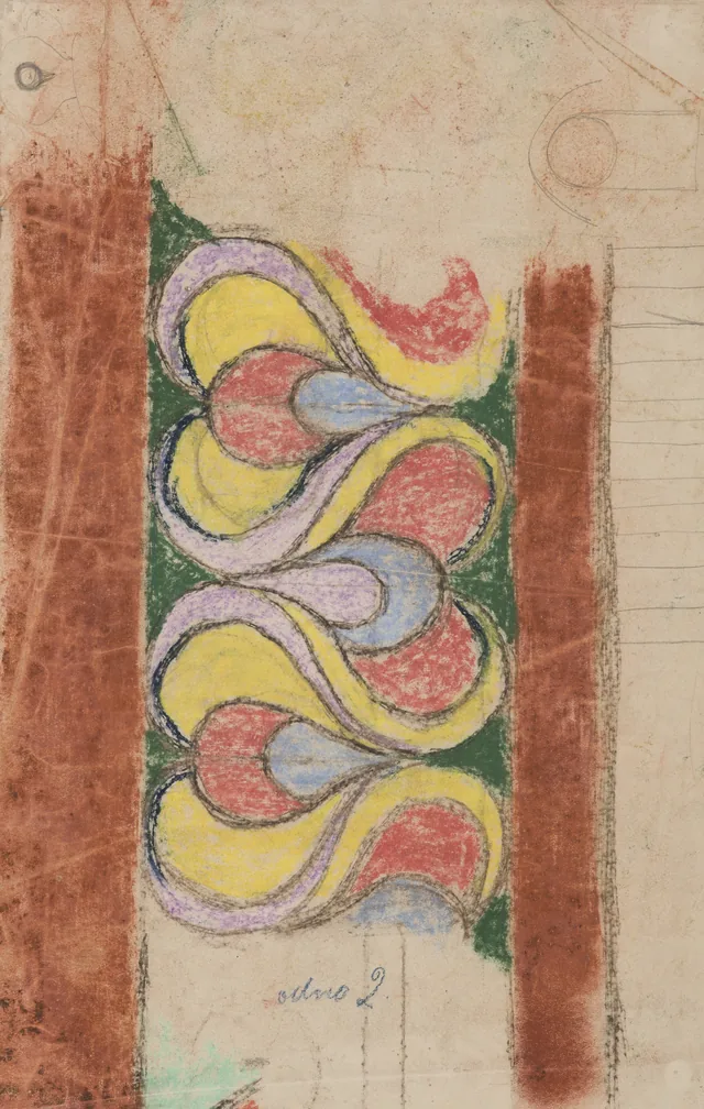 Estudo de ornamento para a decoração pintada da igreja dos Franciscanos de Cracóvia