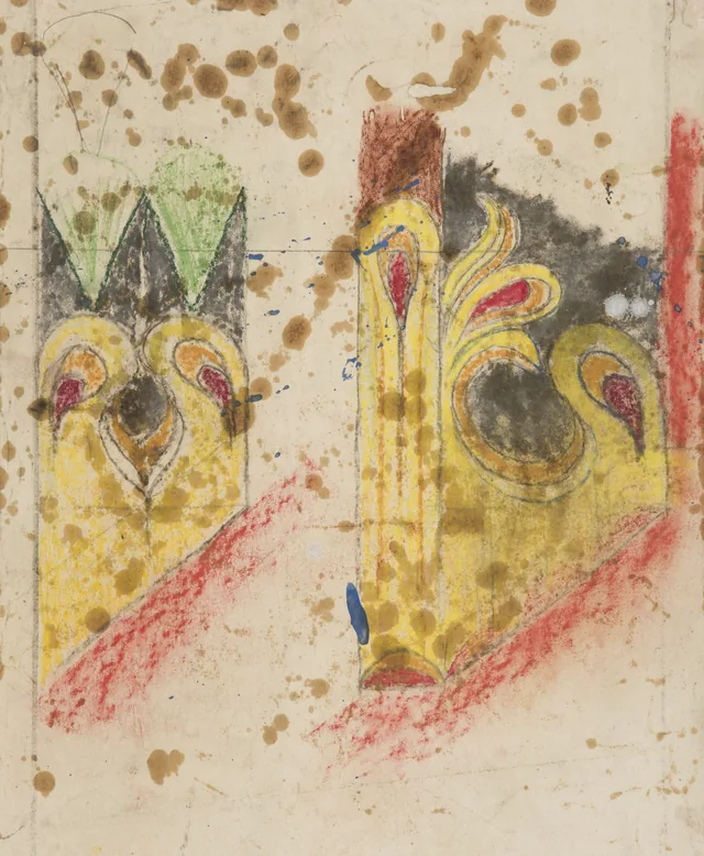 Estudo de ornamento para a decoração pintada da igreja dos Franciscanos de Cracóvia