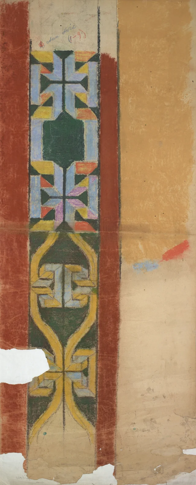 Estudo de ornamento para a policromia da igreja dos Franciscanos de Cracóvia