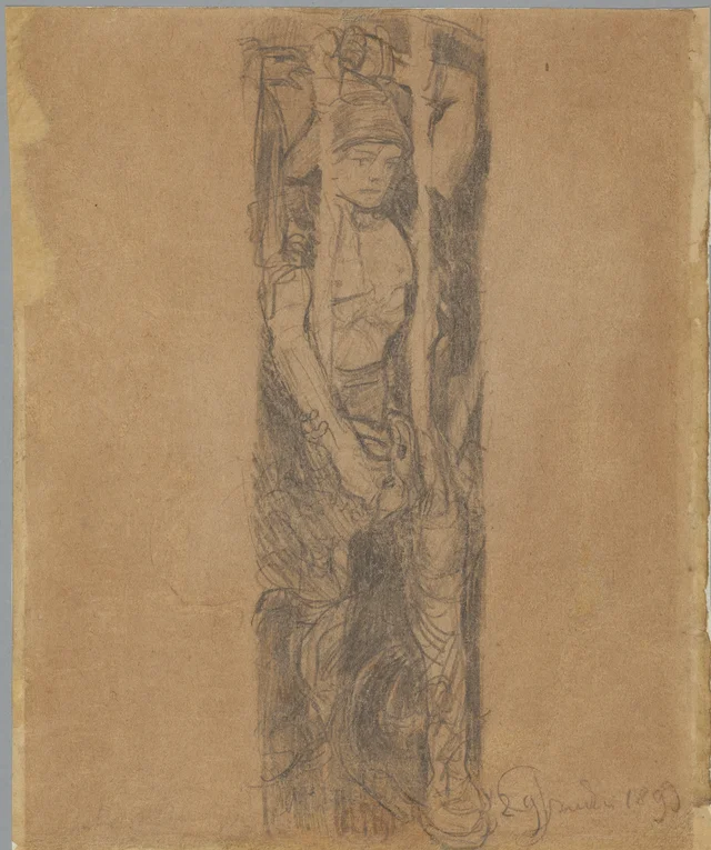 Esquisse pour un vitrail de la cathédrale de Cracovie, Stanisław Wyspiański
