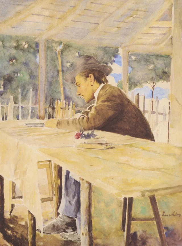 Self-Portrait in the Garden, Ștefan Luchian