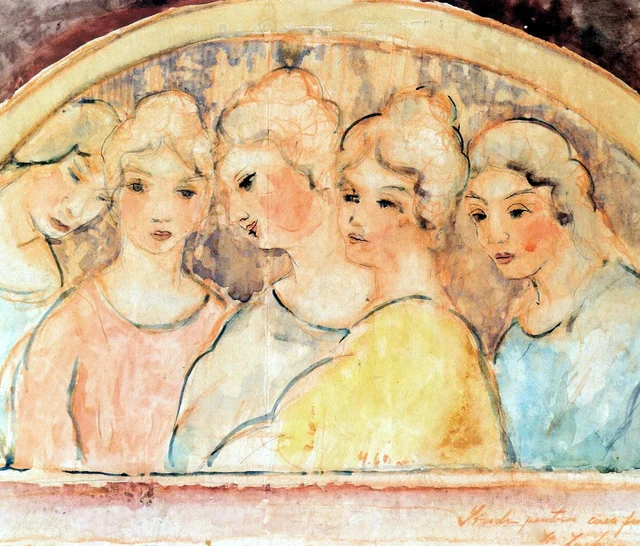 Study for the Decorative Panel of the Public Servants' Palace, Ștefan Luchian