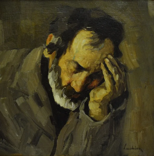 Old Nicolae, the Cobza Player, Ștefan Luchian
