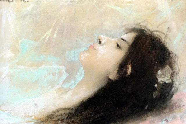 Ophelia (probably a portrait of Cecilia Ionescu-Vasilescu), Ștefan Luchian