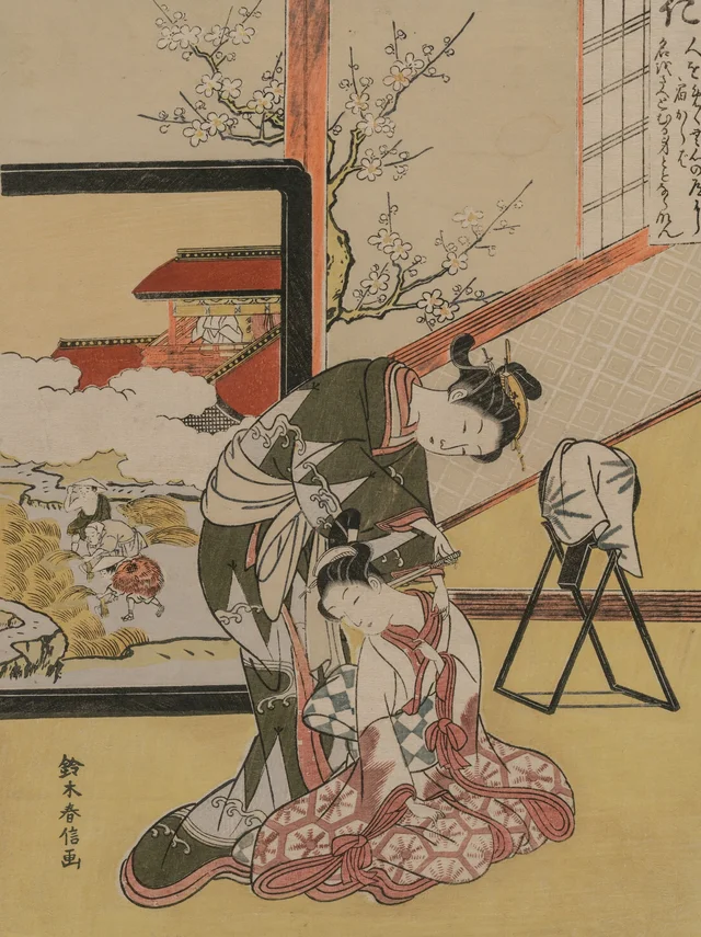 A Benevolência, da série As Cinco virtudes, Suzuki Harunobu