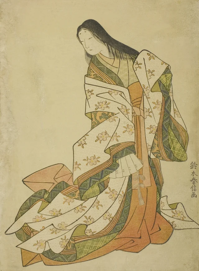 A poetisa Ono no Komachi, Suzuki Harunobu