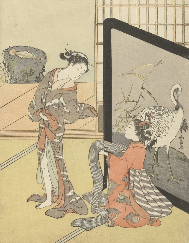 A escolha de um obi, Suzuki Harunobu