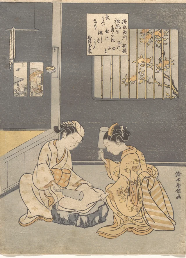 摂津の名所 遠井の玉川（六玉川より）