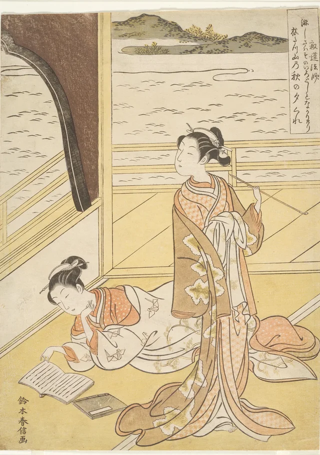 Monk Jakuren, Suzuki Harunobu